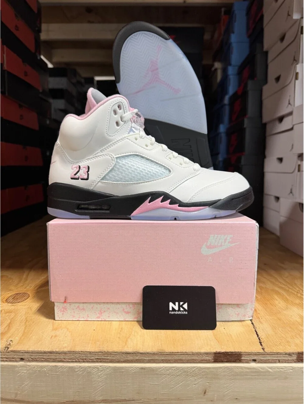 Air Jordan 5 Retro OG 'Medium Soft Pink' HQ7978-102 SIZE 9.5